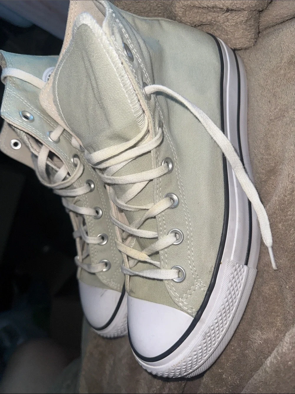 Converse Chuck Taylor All Star High-Top Sneakers in light green